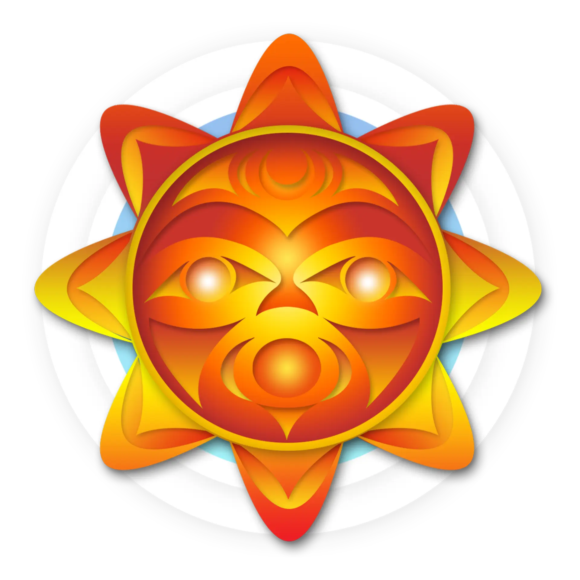 Coast Salish sun design